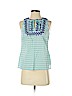 Talbots 100% Cotton Blue Sleeveless Blouse Size S (petite) - photo 1