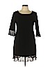 Connected Apparel Black Casual Dress Size 10 (petite) - photo 1