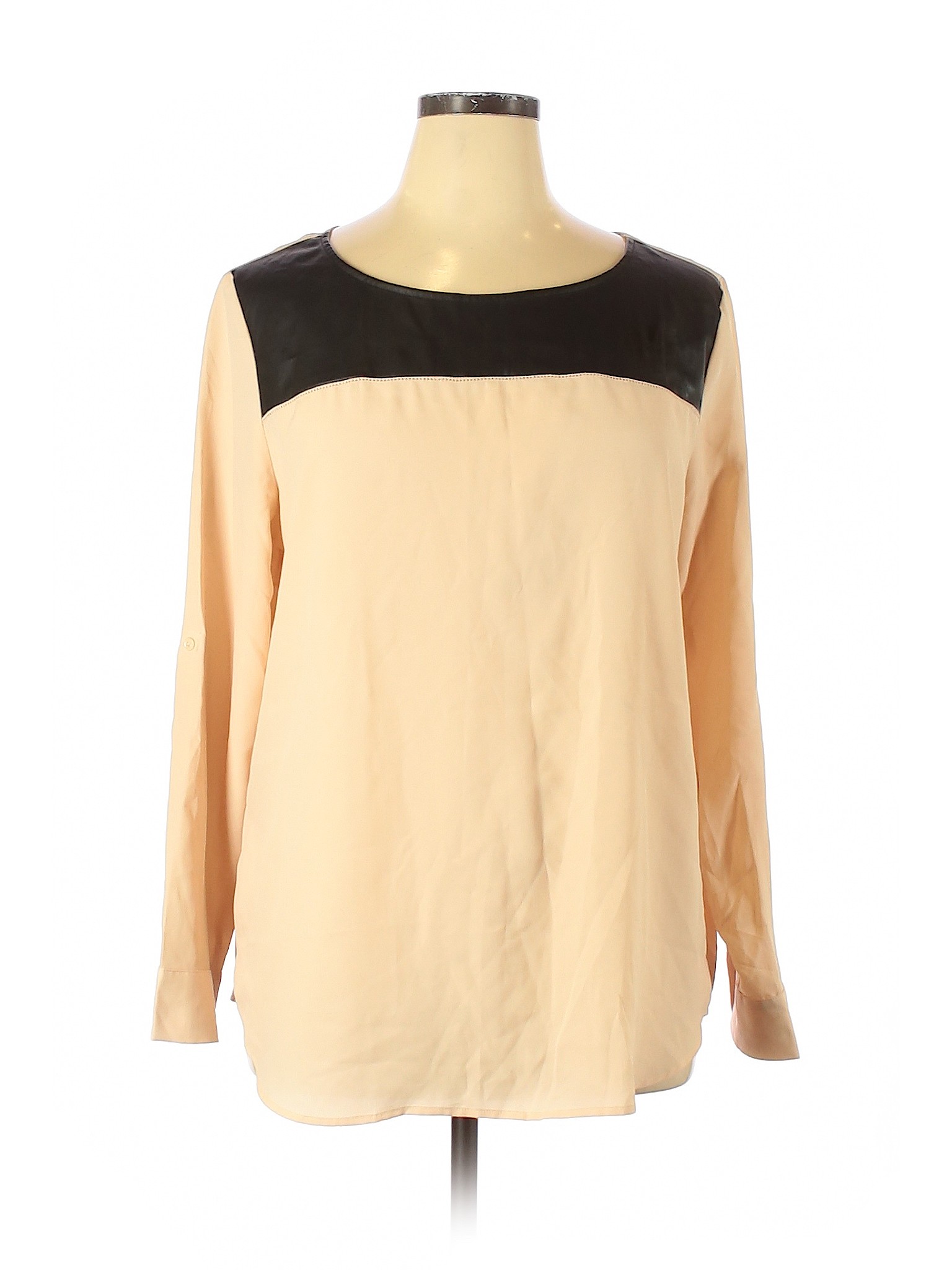 Ann Taylor LOFT Outlet Women Orange Long Sleeve Blouse XL | eBay