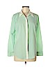 Apt. 9 100% Polyester Green Long Sleeve Blouse Size M - photo 1