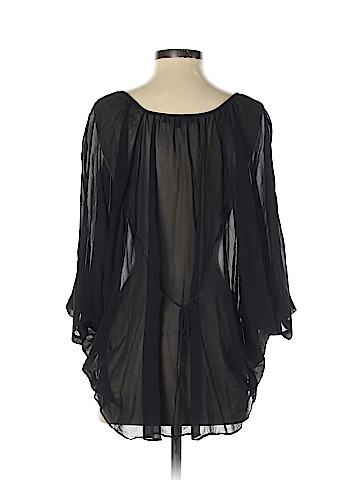 Lafayette 148 New York 3/4 Sleeve Silk Top (view 2)