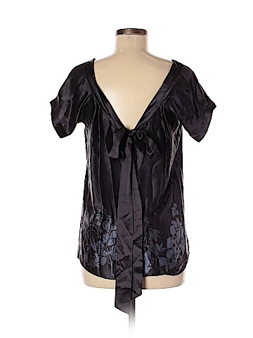 Rebecca Taylor Short Sleeve Silk Top (view 2)
