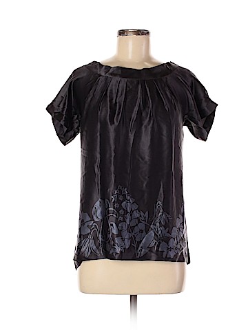 Rebecca Taylor Short Sleeve Silk Top (view 1)