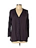 Simply Vera Vera Wang 100% Polyester Purple Long Sleeve Blouse Size L (petite) - photo 1