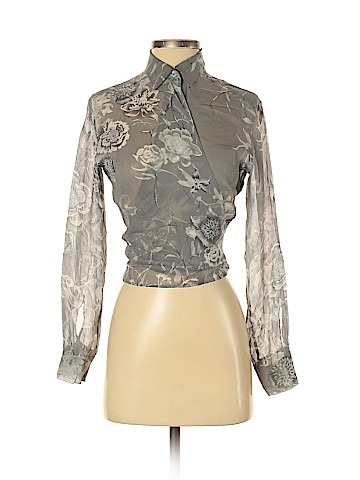 Max Mara Long Sleeve Silk Top (view 1)