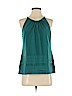 Ann Taylor LOFT Outlet 100% Polyester Teal Sleeveless Blouse Size XS - photo 1