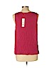 Elle 100% Polyester Red Sleeveless Blouse Size L - photo 2