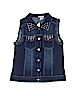 Cutie Fashion Solid Blue Denim Vest Size L (kids) - photo 1