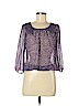 Banana Republic Factory Store 100% Polyester Purple 3/4 Sleeve Blouse Size M (petite) - photo 1