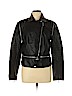 Halogen 100% Polyurethane Black Faux Leather Jacket Size L - photo 1