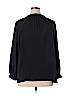 Old Navy 100% Polyester Black Long Sleeve Blouse Size XL - photo 2