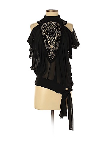 Robert Rodriguez Short Sleeve Silk Top (view 1)