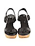 Franco Sarto 100% Leather Black Wedges Size 8 - photo 2