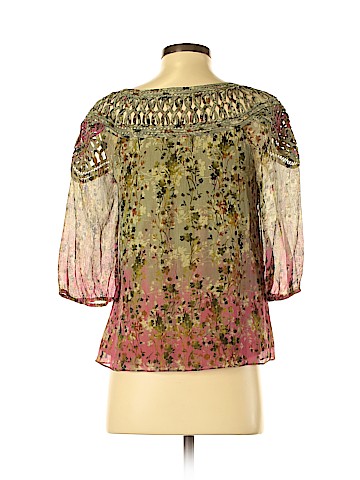 Sundance 3/4 Sleeve Silk Top (view 2)