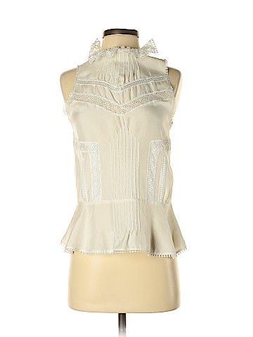 10 Crosby Derek Lam Sleeveless Silk Top (view 1)