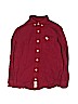 Abercrombie 100% Cotton Solid Burgundy Long Sleeve Button-Down Shirt Size 7/8 - photo 1