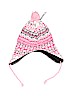 Assorted Brands Print Pink Winter Hat One size - photo 1