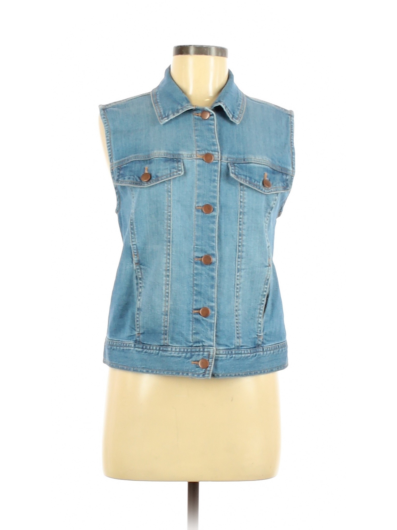 forever 21 denim vest women