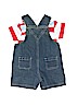 B.T. Kids 100% Cotton Stripes Blue Overalls Size 6-9 mo - photo 2