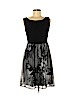 Connected Apparel 100% Polyester Black Casual Dress Size 6 (petite) - photo 1