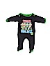 Nickelodeon 100% Cotton Black Long Sleeve Onesie Size 0-3 mo - photo 1