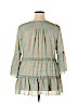 Suzanne Betro 100% Polyester Green 3/4 Sleeve Blouse Size 2X - photo 2