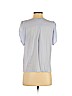 H&M 100% Polyester Blue Short Sleeve Blouse Size 6 - photo 2