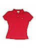 Lacoste 100% Cotton Red Short Sleeve Polo Size M (kids) - photo 1