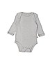 Baby Gap 100% Cotton Gray Long Sleeve Onesie Size 0-3 mo - photo 1