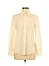 Trina Turk 100% Polyester Ivory Long Sleeve Button-Down Shirt Size M - photo 1