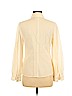 Trina Turk 100% Polyester Ivory Long Sleeve Button-Down Shirt Size M - photo 2