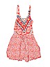 Speechless 100% Rayon Print Orange Romper Size S (kids) - photo 1