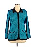 misook 100% Acrylic Blue Cardigan Size L - photo 1