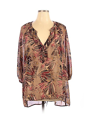 Elle 3/4 Sleeve Blouse (view 1)