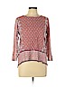 Lucky Brand Pink 3/4 Sleeve Blouse Size L - photo 1