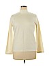 St. John's Bay 100% Cotton Ivory Long Sleeve Turtleneck Size XL (petite) - photo 1
