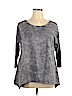 American Age 100% Cotton Gray Long Sleeve Top Size XL - photo 1