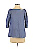 Theory 100% Cotton Blue 3/4 Sleeve Blouse Size P (petite) - photo 1