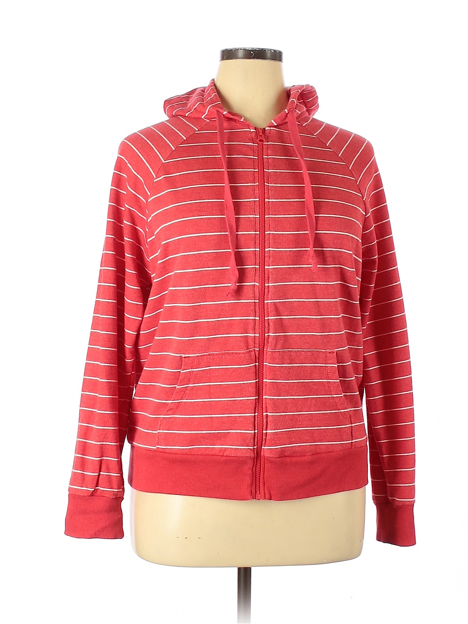 old navy red zip up hoodie