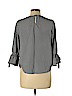 Monteau Gray 3/4 Sleeve Blouse Size L - photo 2