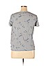LC Lauren Conrad 100% Rayon Gray Short Sleeve Blouse Size XL - photo 2