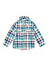 Crazy 8 100% Cotton Teal Long Sleeve Button-Down Shirt Size 3T - photo 1