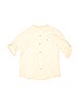 Zara Ivory Long Sleeve Button-Down Shirt Size 8 - photo 1