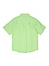 IZOD 100% Cotton Checkered-gingham Green Short Sleeve Button-Down Shirt Size 10 - 12 - photo 2