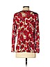 Take Nine 100% Polyester Red Long Sleeve Blouse Size M - photo 2