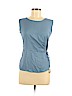 Ann Taylor 100% Polyester Blue Sleeveless Blouse Size M (petite) - photo 1
