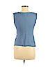 Ann Taylor 100% Polyester Blue Sleeveless Blouse Size M (petite) - photo 2