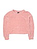 Art Class 100% Polyester Solid Pink Pullover Sweater Size 8 - photo 1