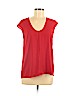 J.Crew 100% Polyester Red Short Sleeve Blouse Size 8 (petite) - photo 1