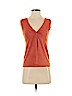 Ann Taylor LOFT Orange Sleeveless Silk Top Size S (petite) - photo 1